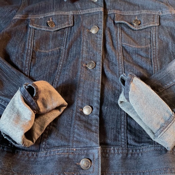 Women’s Loft Outlet dark denim jacket - Picture 4 of 6